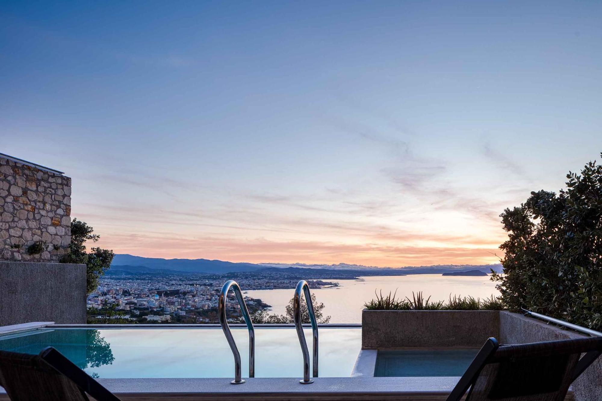 Omnia Luxury Villas - "Heated" Pools & Breathtaking Seaviews! Chania  Exterior foto