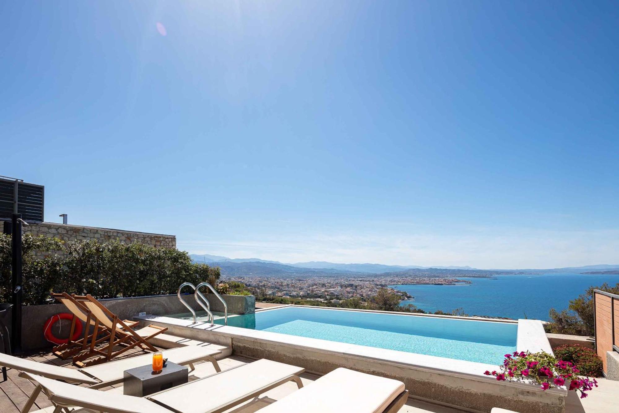 Omnia Luxury Villas - "Heated" Pools & Breathtaking Seaviews! Chania  Exterior foto