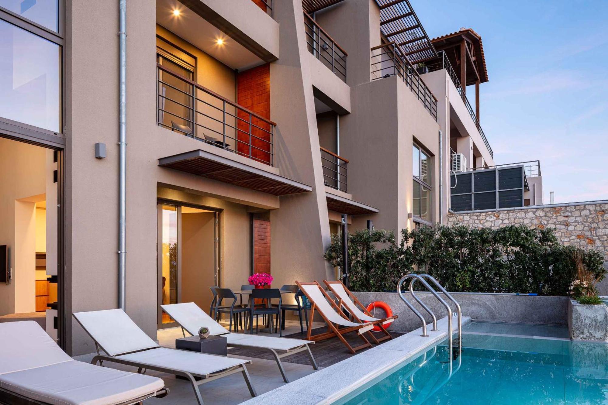 Omnia Luxury Villas - "Heated" Pools & Breathtaking Seaviews! Chania  Exterior foto